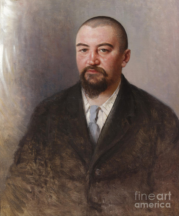 Portrait Of The Author Alexander Kuprin Drawing by Heritage Images