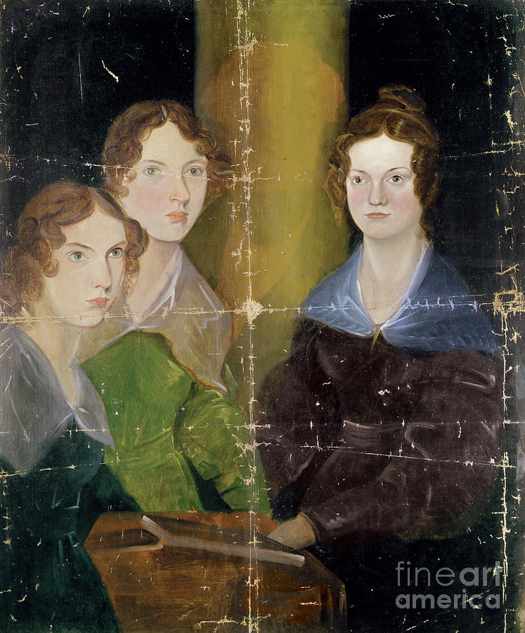 Portrait Of The Bronte Sisters, C.1834 Painting by Patrick Branwell Bronte