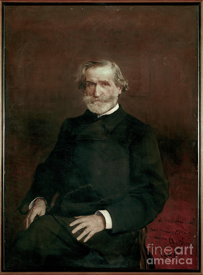 Portrait Of The Composer Giuseppe Verdi Drawing by Heritage Images