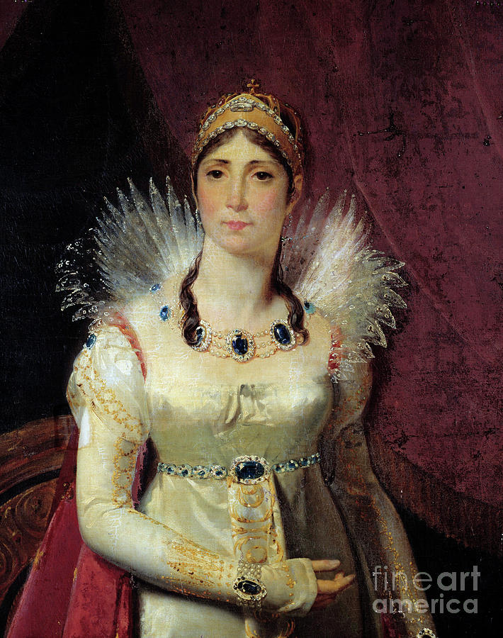 Portrait Of The Empress Josephine De Beauharnais Painting by Henri Francois Riesener