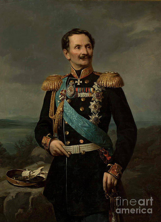 Portrait Of The Field Marshal Count Drawing by Heritage Images