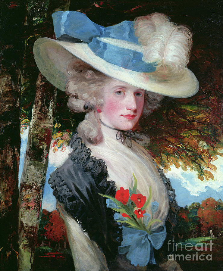 Portrait Of The Hon Mrs Hugo Meynell Painting by John Hoppner