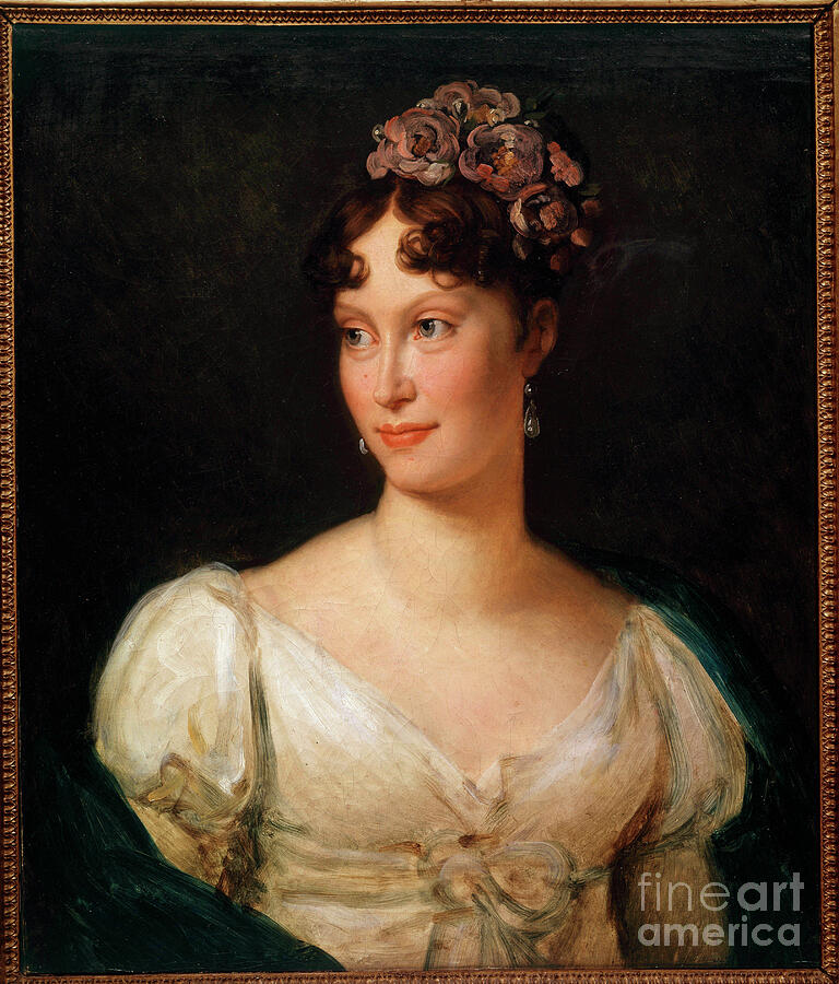 Portrait Of The Impress Marie Louise 1791-1847, 19th Century Painting ...