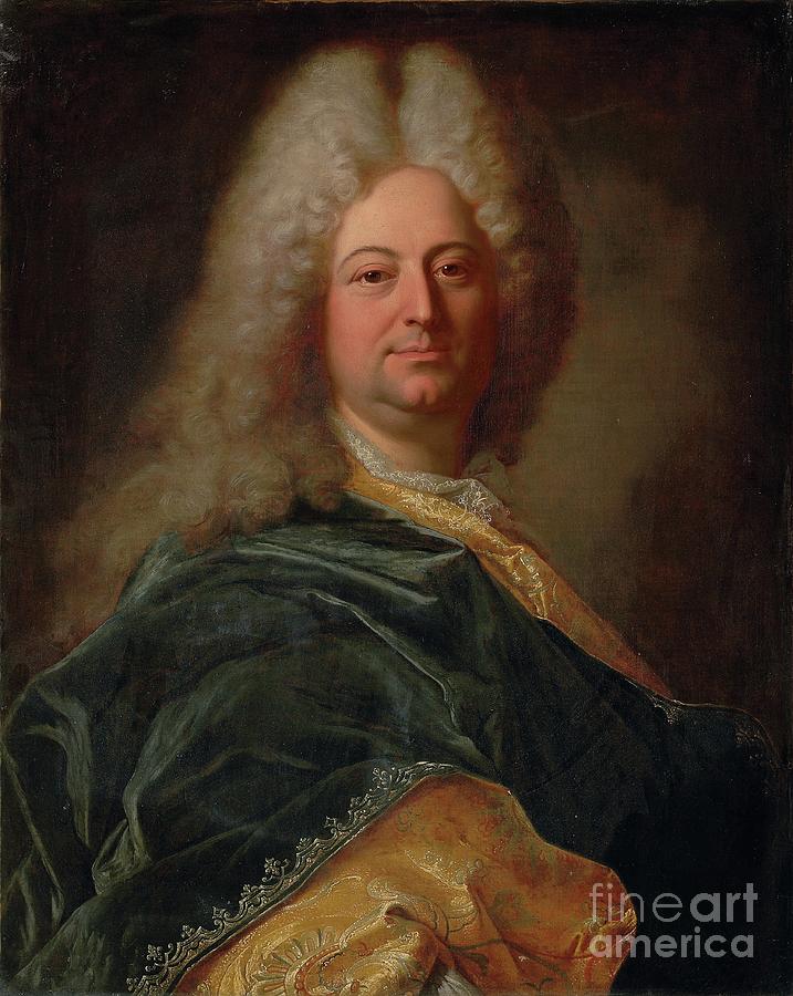 Portrait Painting - Portrait Of The Marquis De La Mesangere by Hyacinthe Francois Rigaud