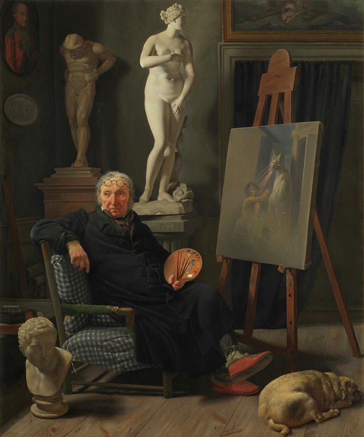 Portrait Painting - Portrait Of The Painter C. A. Lorentzen by Mountain Dreams