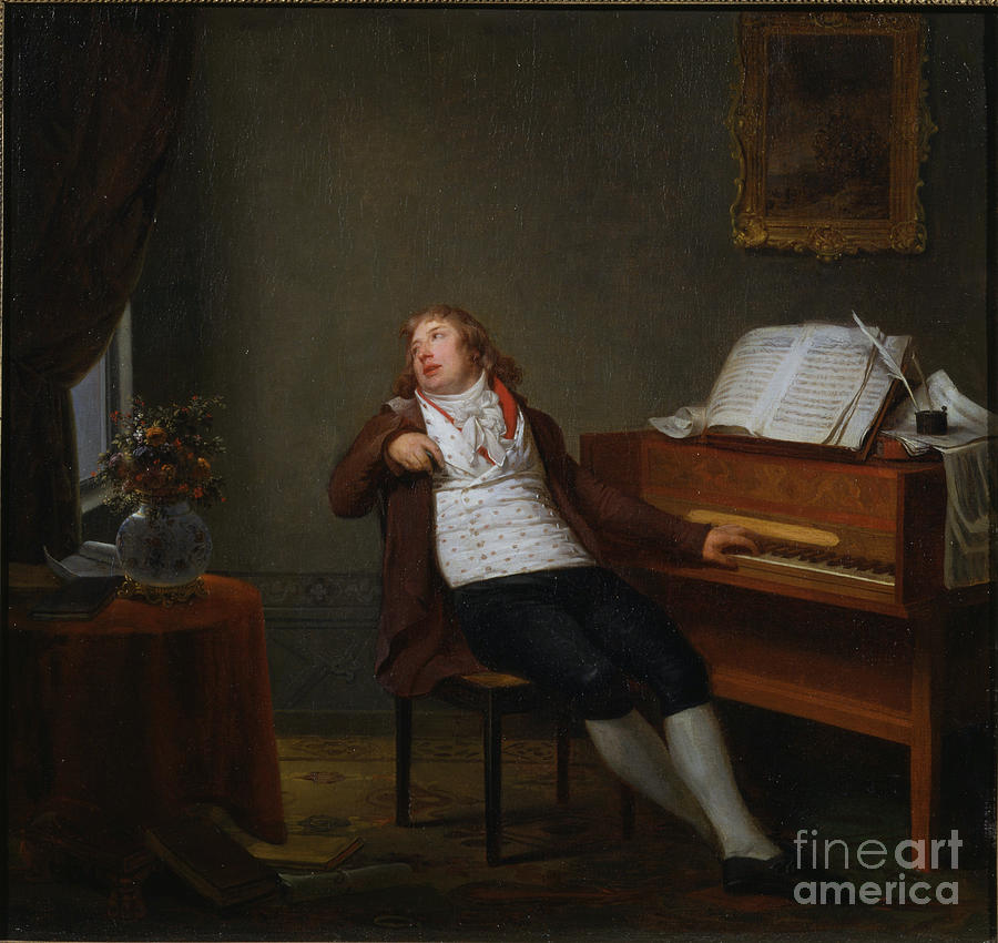 Portrait Of The Pianist And Composer Drawing by Heritage Images