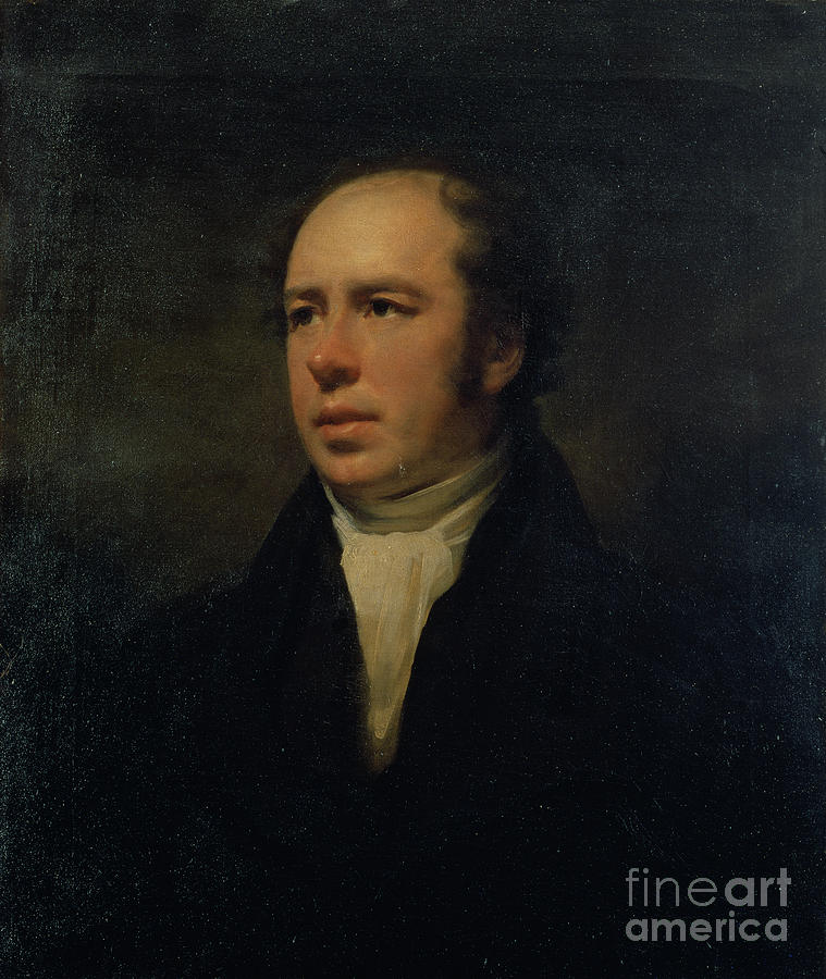 Portrait Of The Reverend John Thomson, Minister Of Duddingston Painting by Henry Raeburn