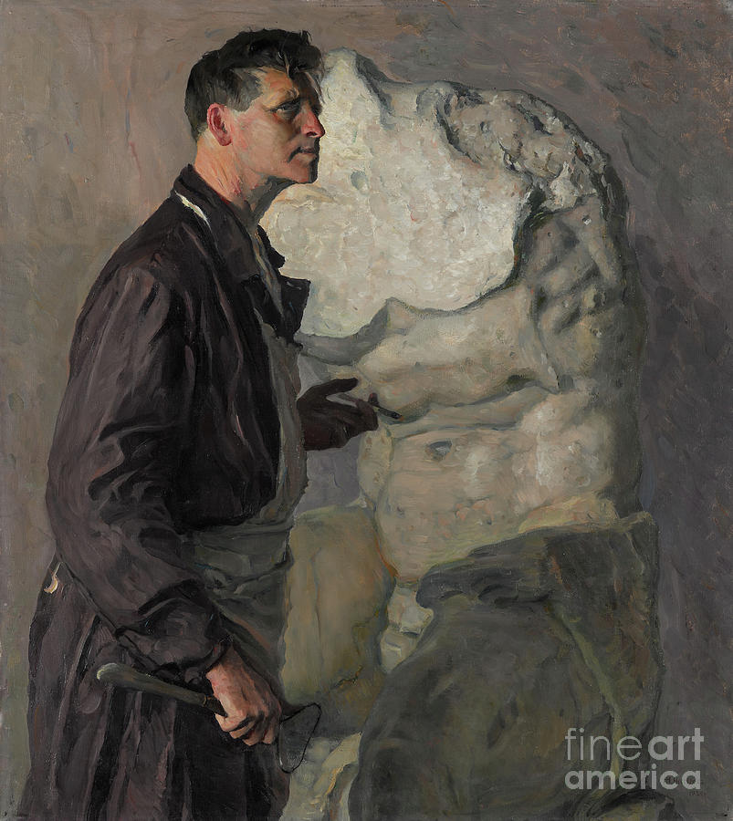 Portrait Of The Sculptor Ivan Drawing by Heritage Images