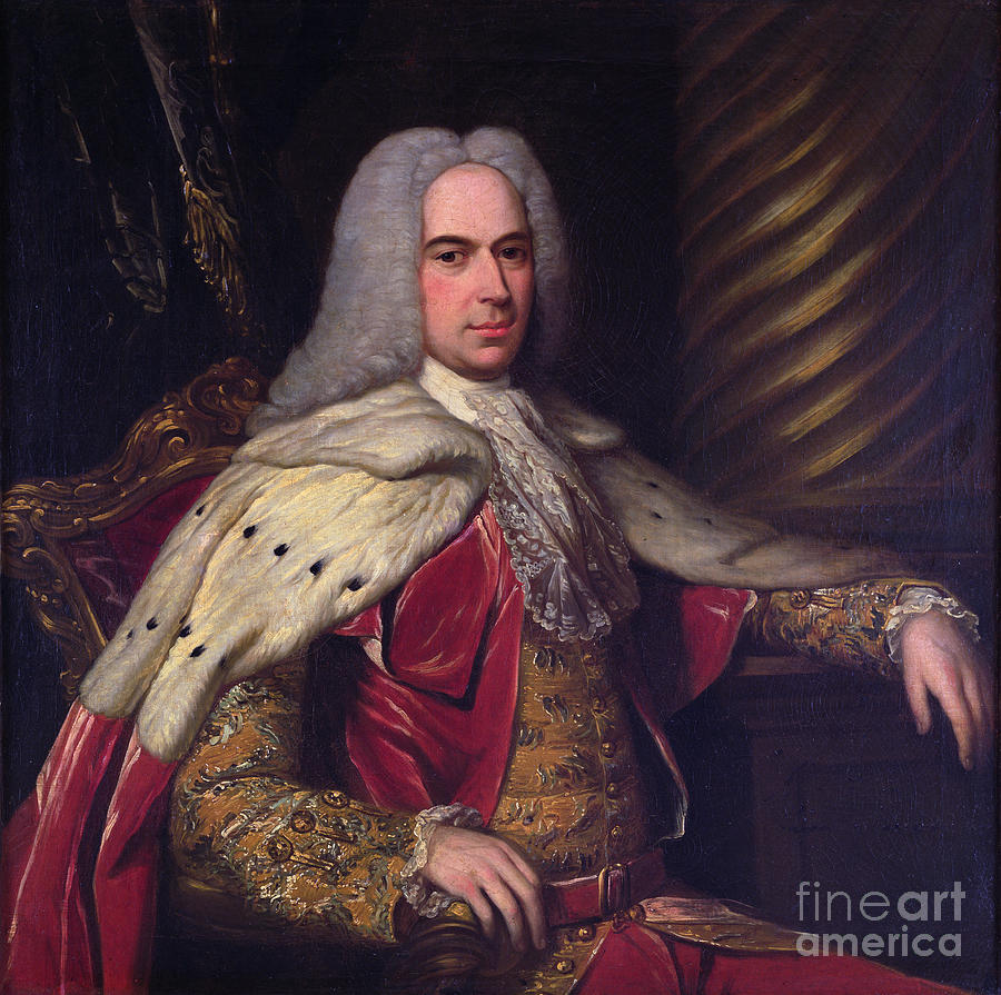 Portrait Of Thomas, 1st Viscount Gage Painting by English School Fine