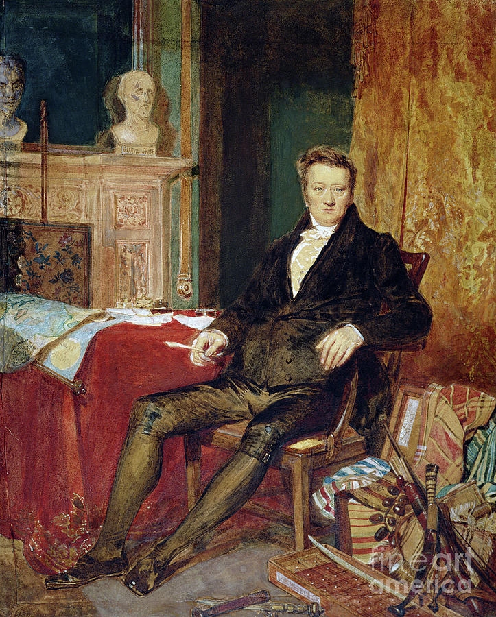 Portrait Of Thomas Clarkson Painting by A.e. Chalons