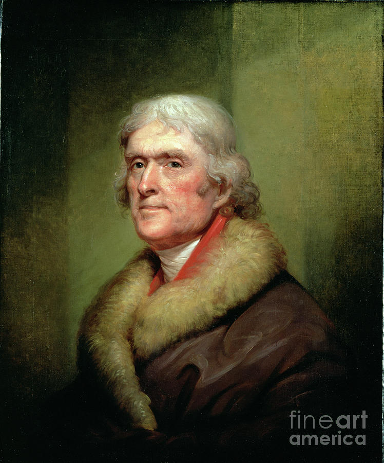 Portrait Of Thomas Jefferson, 1805 Painting by Rembrandt Peale
