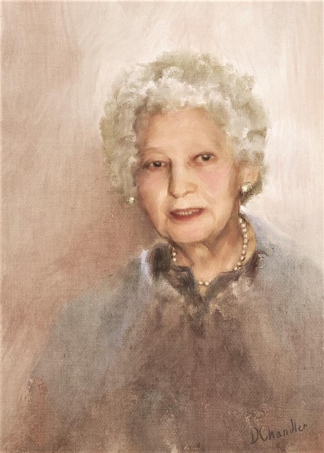 Portrait of Victoria Painting by Diane Chandler