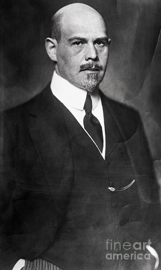 Portrait Of Walter V. Rathenau In Suit Photograph by Bettmann