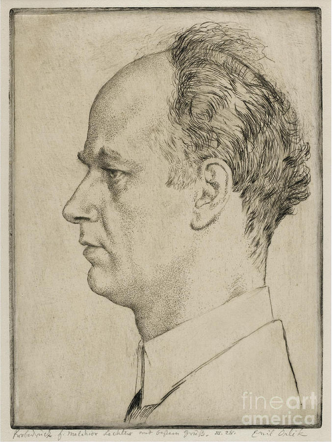 Portrait Of Wilhelm Furtwängler Drawing by Heritage Images