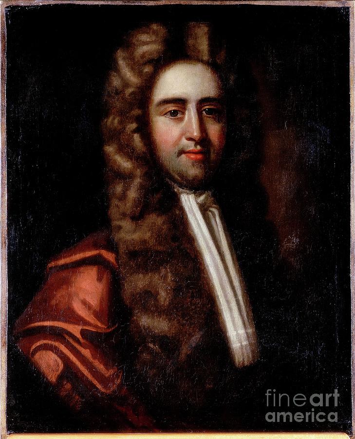 Portrait Of William Bacon Painting by English School