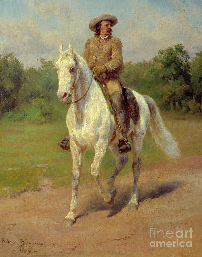 Portrait of William Frederic Cody, known as Buffalo Bill Painting by Rosa Bonheur