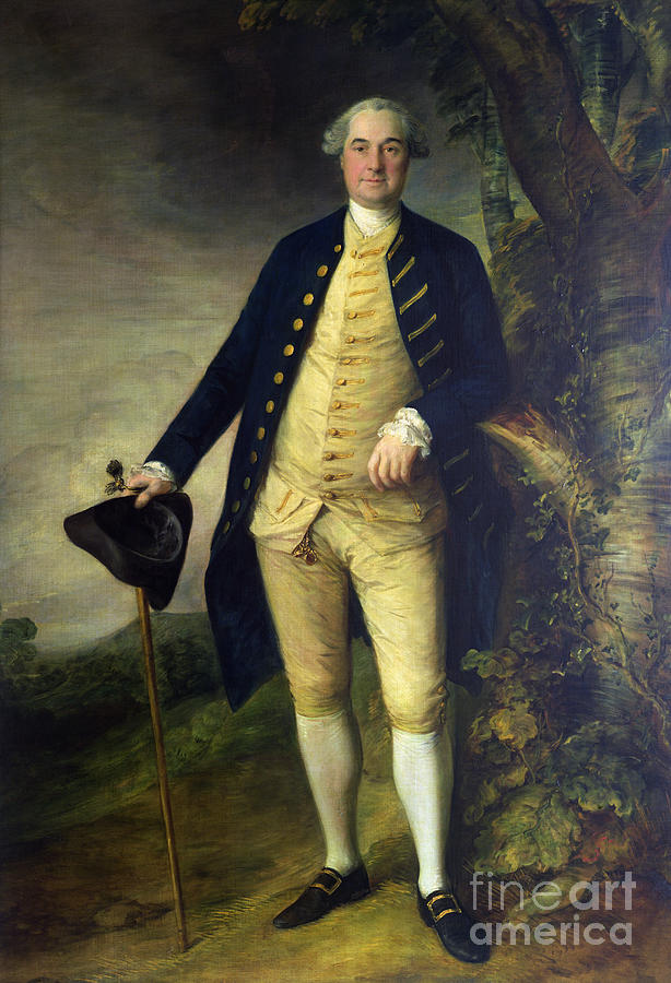 Portrait Of William Hall, 2nd Viscount Gage Painting by Thomas Gainsborough