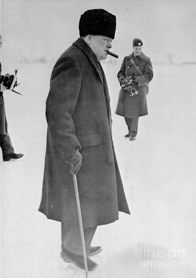 Portrait Of Winston Churchill, 1942-45 Photograph by English Photographer