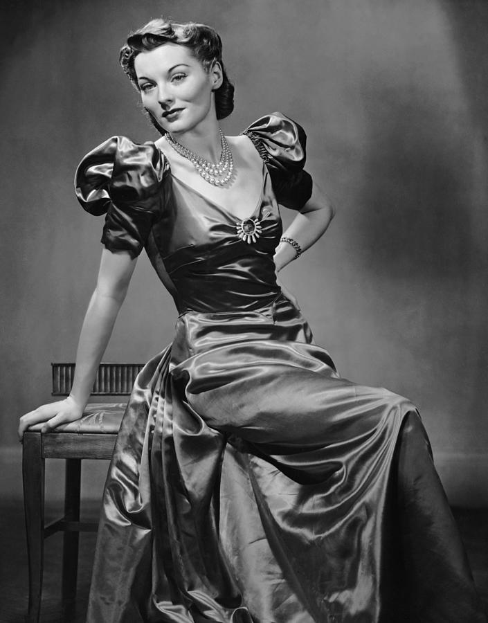 Portrait Of Woman In Evening Wear Photograph by George Marks