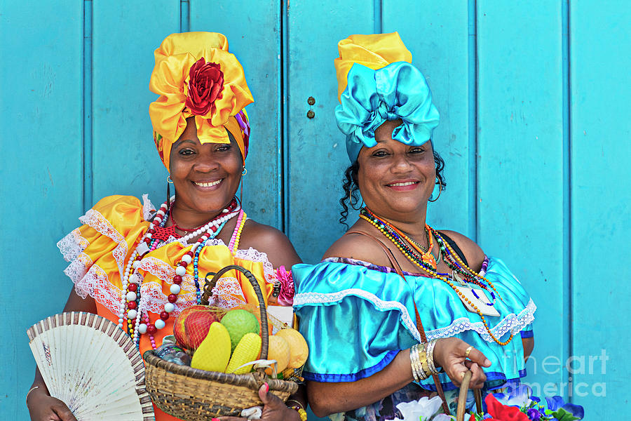 Portrait Of Women In Cuban Traditional Photograph by Xavierarnau