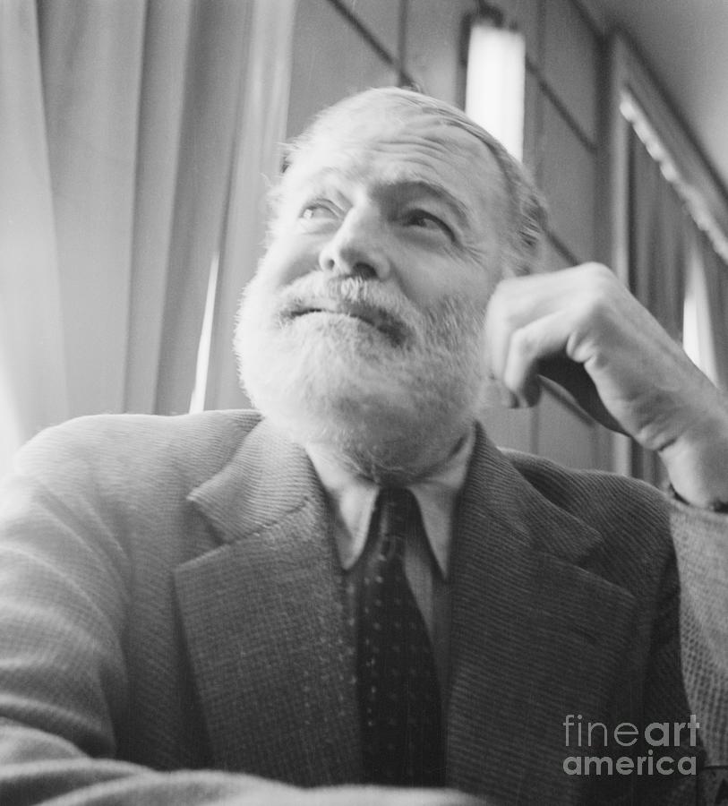 Portrait Of Writer Ernest Hemingway Photograph by Bettmann - Pixels