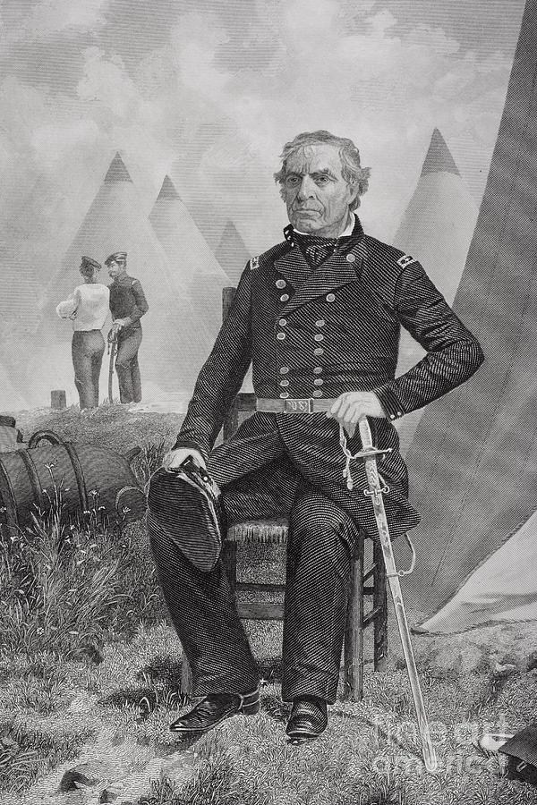 Portrait Of Zachary Taylor Painting by Alonzo Chappel