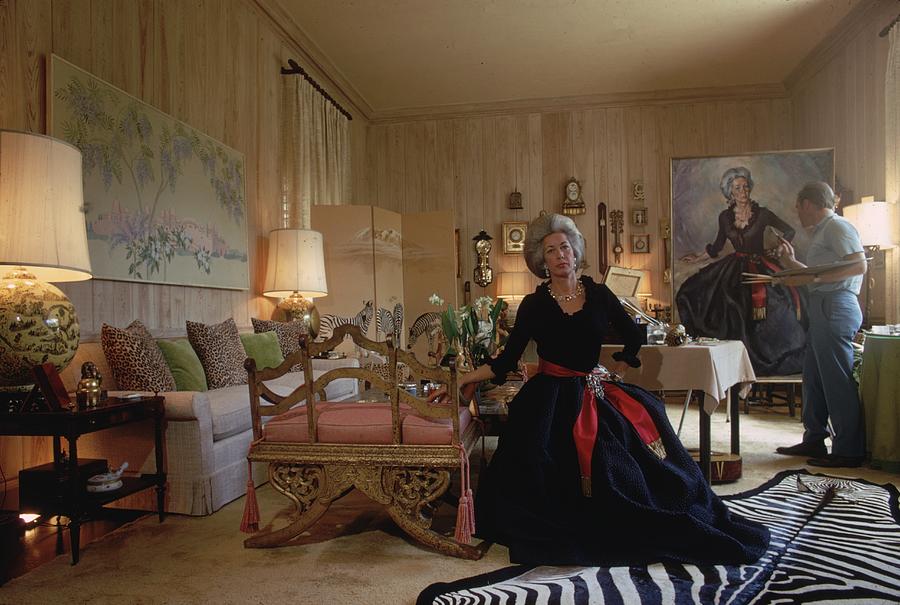 Portrait Sitting Photograph by Slim Aarons