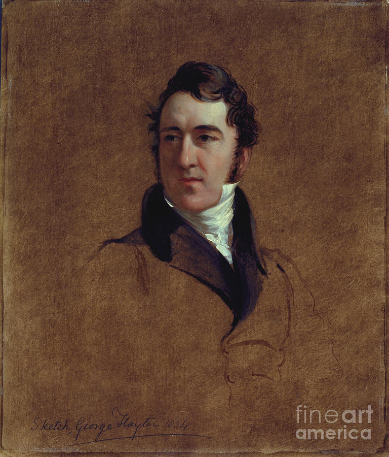 Portrait Sketch Of John Poulter, 1834 Painting by George Hayter - Fine ...