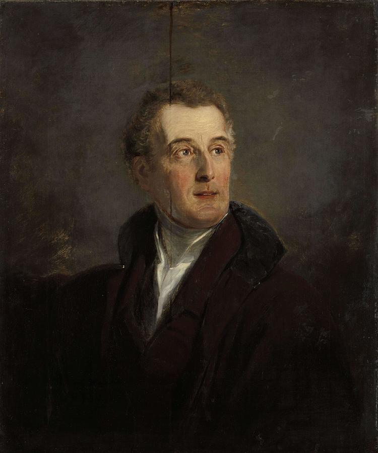 Portrait Study of Arthur Wellesley, Duke of Wellington. Portrait of Arthur Wellesley, Duke of Wel... Painting by Jan Willem Pieneman -1779-1853-