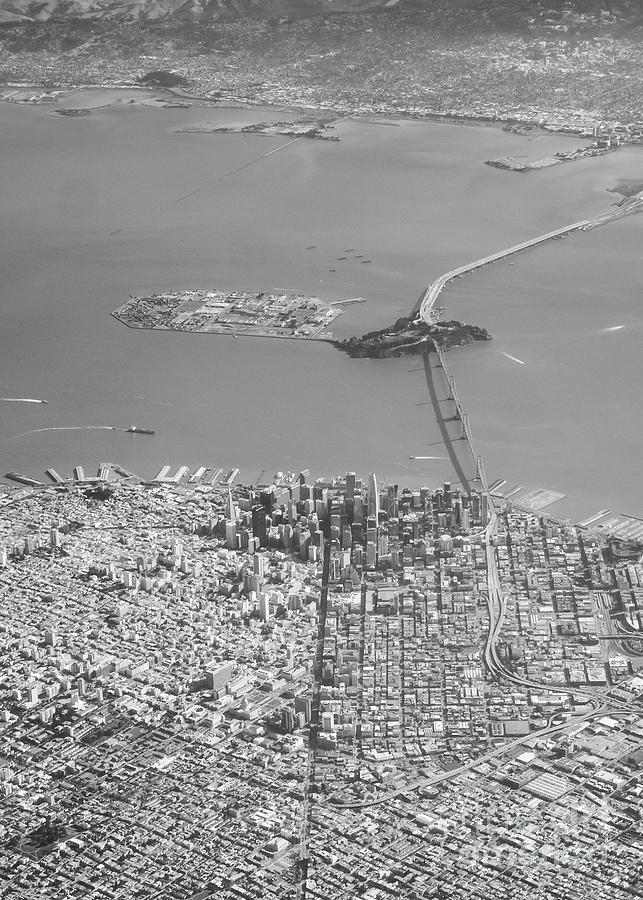 Portrait View of Downtown San Francisco from Commertial Airplane by PorqueNo Studios Portrait View of Downtown San Francisco from Commertial Airplane by PorqueNo Studios