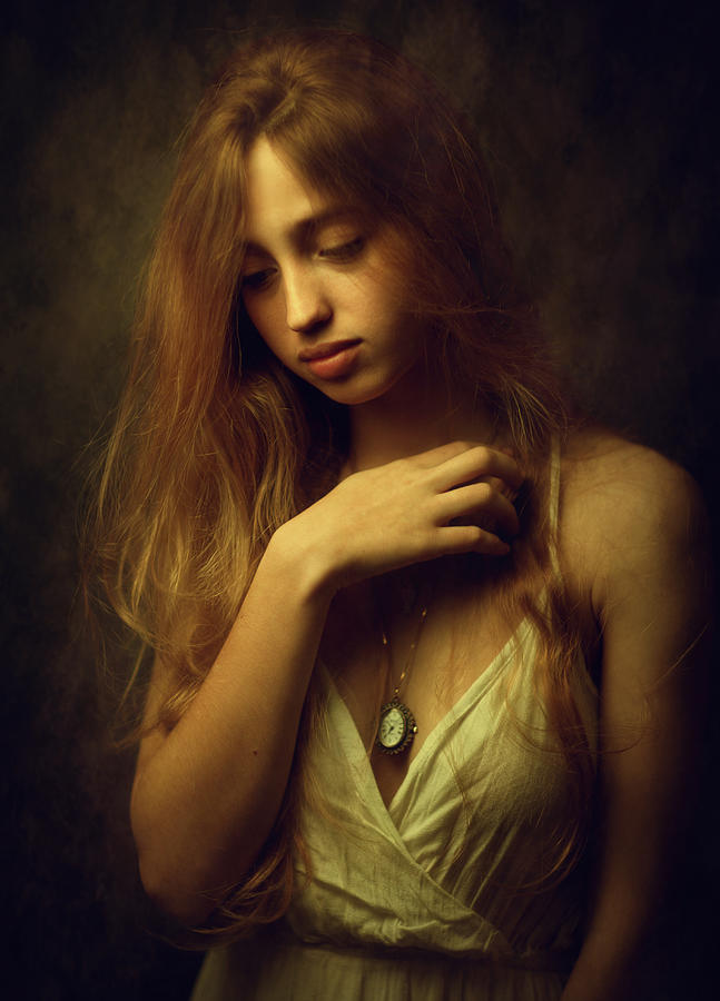 Portrait Photograph - Portrait With Watch And Sadness by Zachar Rise