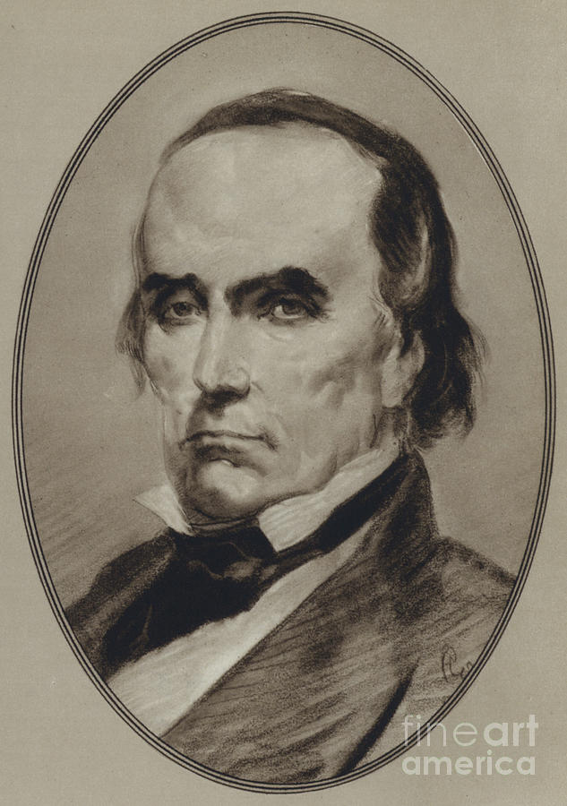 Portraits Of American Statesmen, Daniel Webster Painting by Gordon Ross
