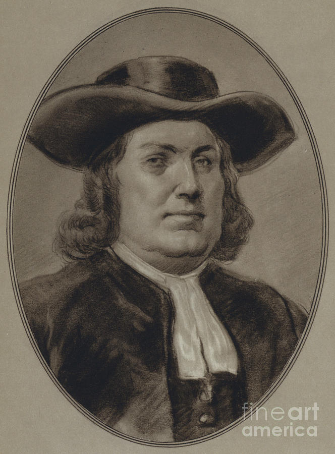 Portraits Of American Statesmen, William Penn Painting by Gordon Ross