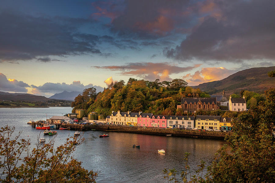 Portree Harbor Portree Is The Capital Photograph by Tom Norring - Fine ...