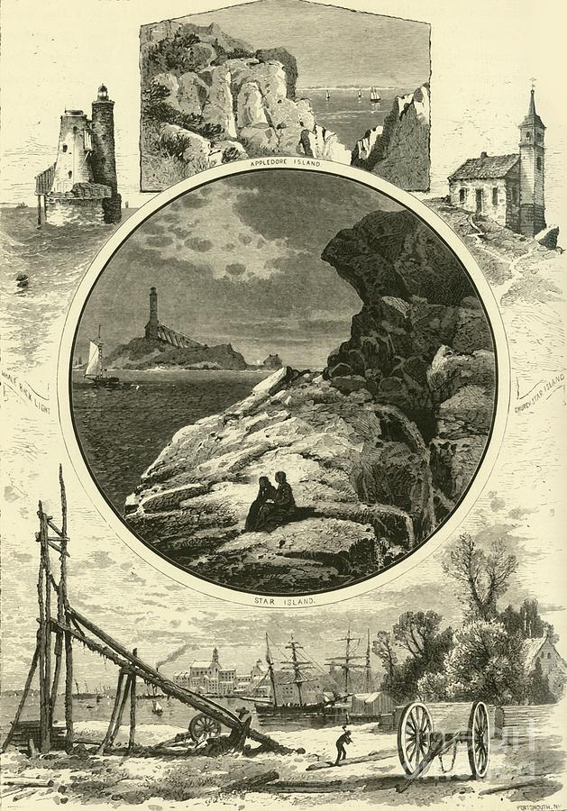 Portsmouth And Isles Of Shoals Drawing by Print Collector
