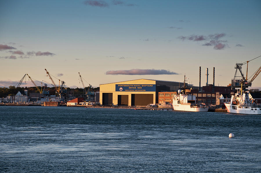 Portsmouth Naval Shipyard, Maine Photograph by Richard Gibb