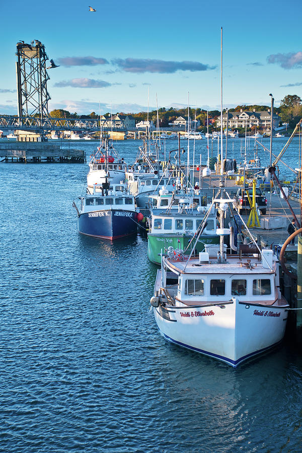 Portsmouth New Hampshire fishing fleet Photograph by Richard Gibb