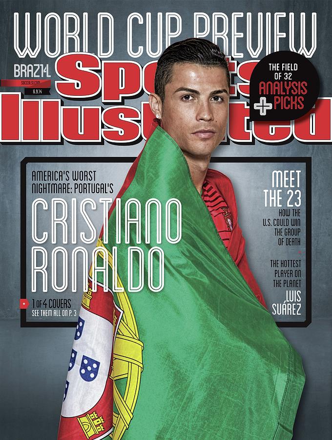 Portugal Cristiano Ronaldo, 2014 Fifa World Cup Preview Sports Illustrated Cover Photograph by Sports Illustrated