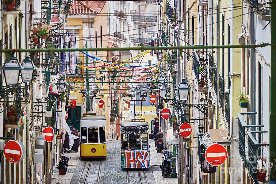 Portugal, Lisbon, Bica, Elevador Da Bica Photograph by Westend61