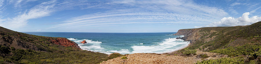 Portugal, Panoramic View Of Ponta Ruiva Photograph by Westend61