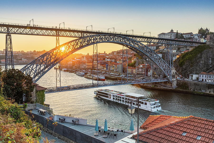 Portugal, Porto, Douro, North Region, View Over Douro River Towards The ...