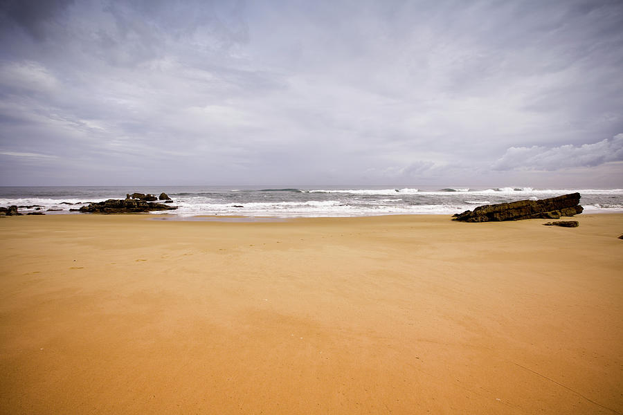 Portugese Beach Photograph by Itchysan