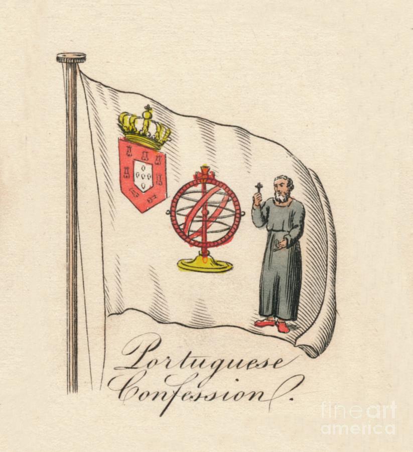 Portuguese Confession, 1838 Drawing by Print Collector