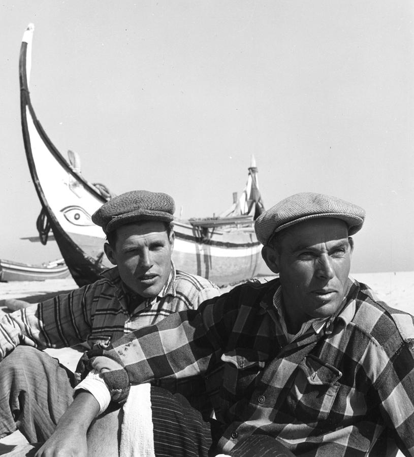 Portuguese Fishermen Photograph by Bert Hardy