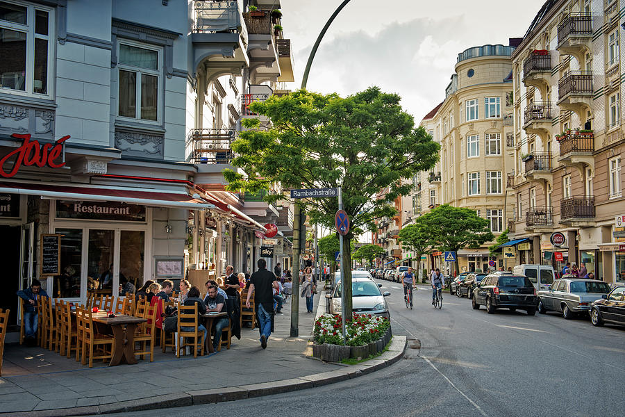 Portuguese Quarter In Hamburg Photograph by Thomas Winz