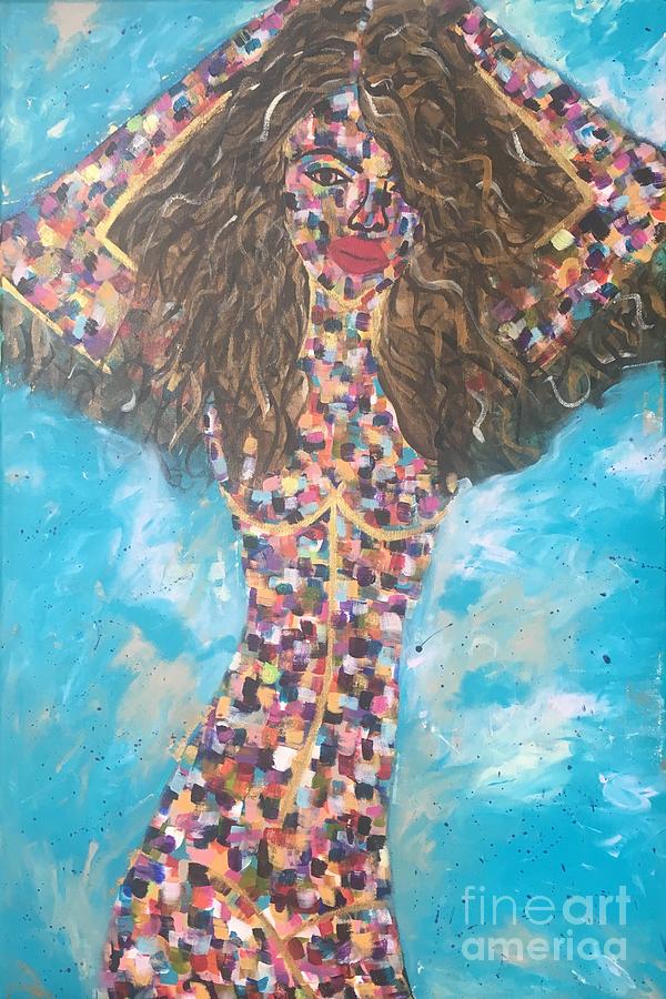 Woman of Color VI Art Print Painting by Crystal Stagg