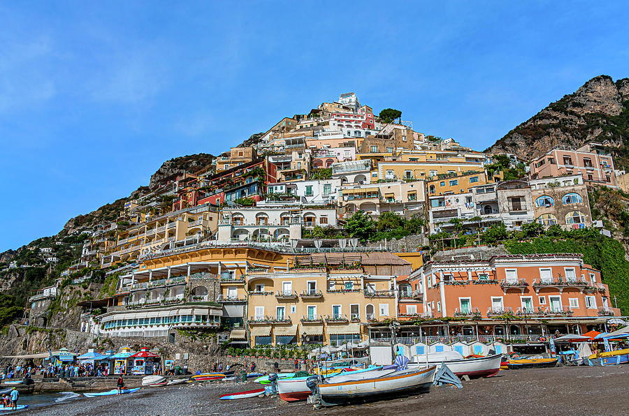 Positano from the Beach Photograph by Darryl Brooks