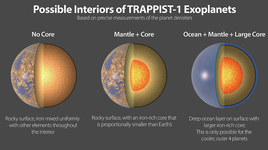 Possible Interiors Of Trappist-1 Photograph by Science Source