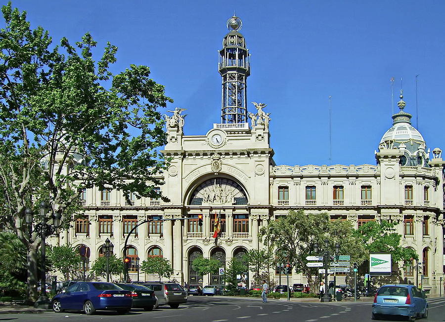 Post and Telegraph Building in Valencia, Spain Photograph by Lyuba ...