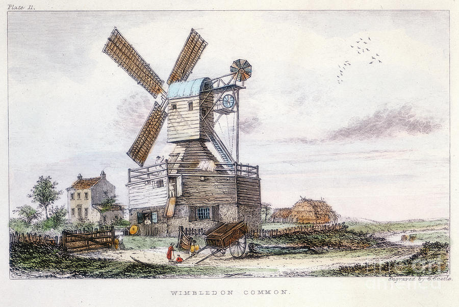 Post Mill, Wimbledon Common Drawing by Print Collector
